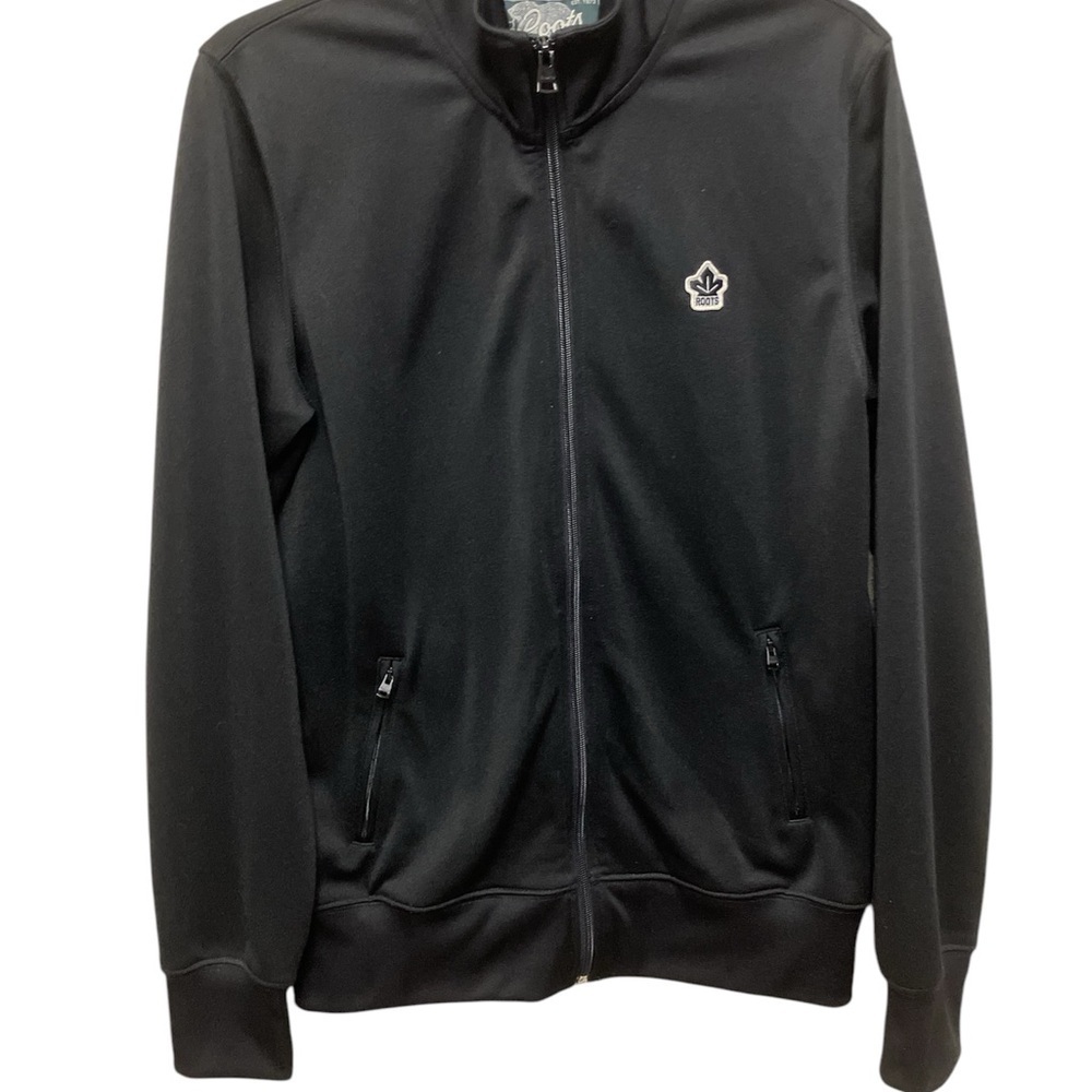 Roots Canada  Quality Comfy Outdoor Full Zip Black Track Jacket Womens  XS / Med